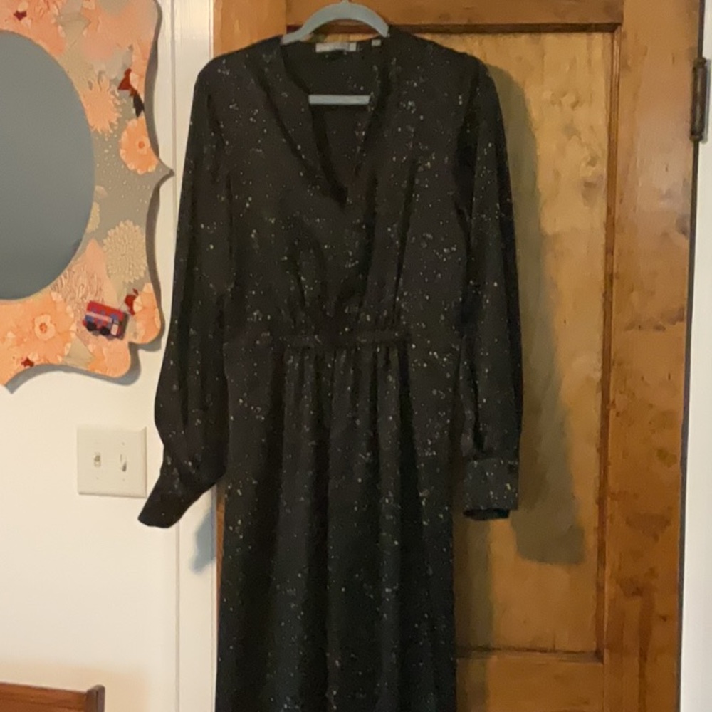Vince Black Long Sleeve Dress